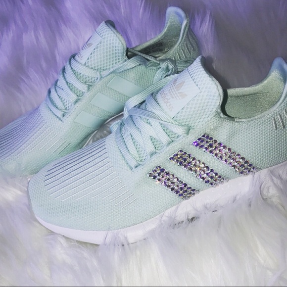 adidas gazelle silver green womens Adidas Swift Run 22 Women's Shoes Crystal White-Core Black-Grey Two
